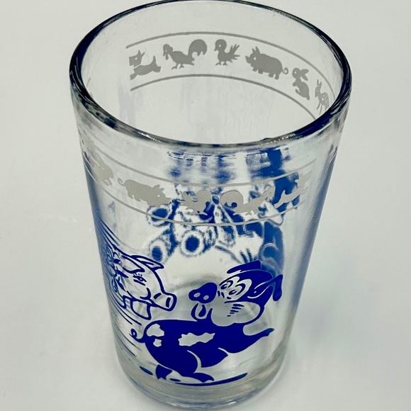 3 Kraft Swanky Swig Animals Set Vintage Glasses 4 oz Juice Cups Retro - Picture 5 of 7